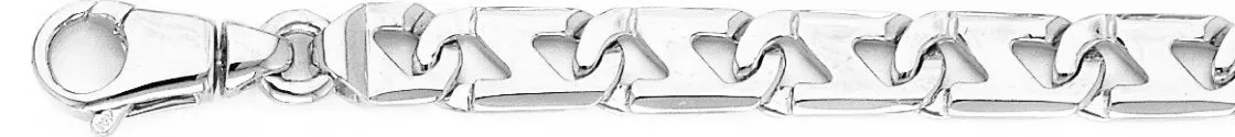 8.4mm Slanted Anchor Chain Necklace