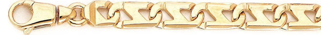 8.4mm Slanted Anchor Chain Necklace