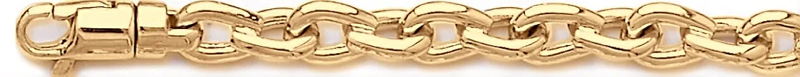 8.5mm Semi Rolo Link Bracelet
