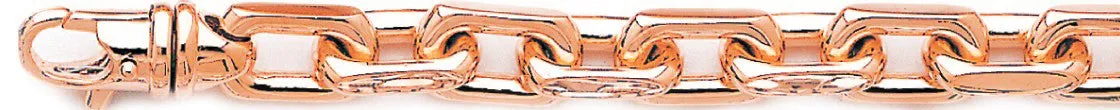 8.6mm Flat Elongated Rolo Chain Necklace
