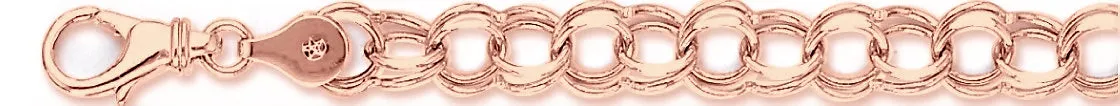 8mm Light Charm Link Bracelet