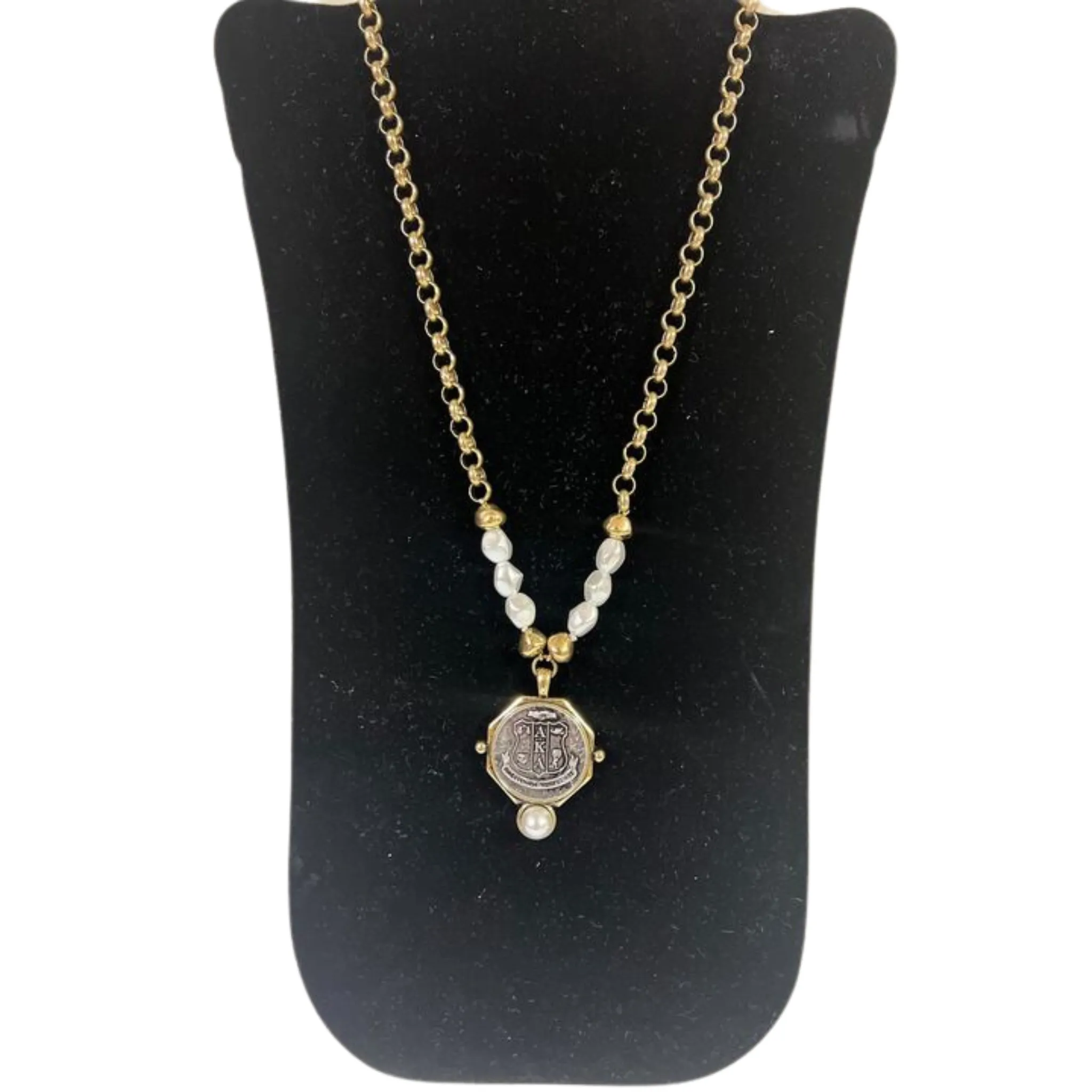 AKA | Coin Shield Chain Pendant