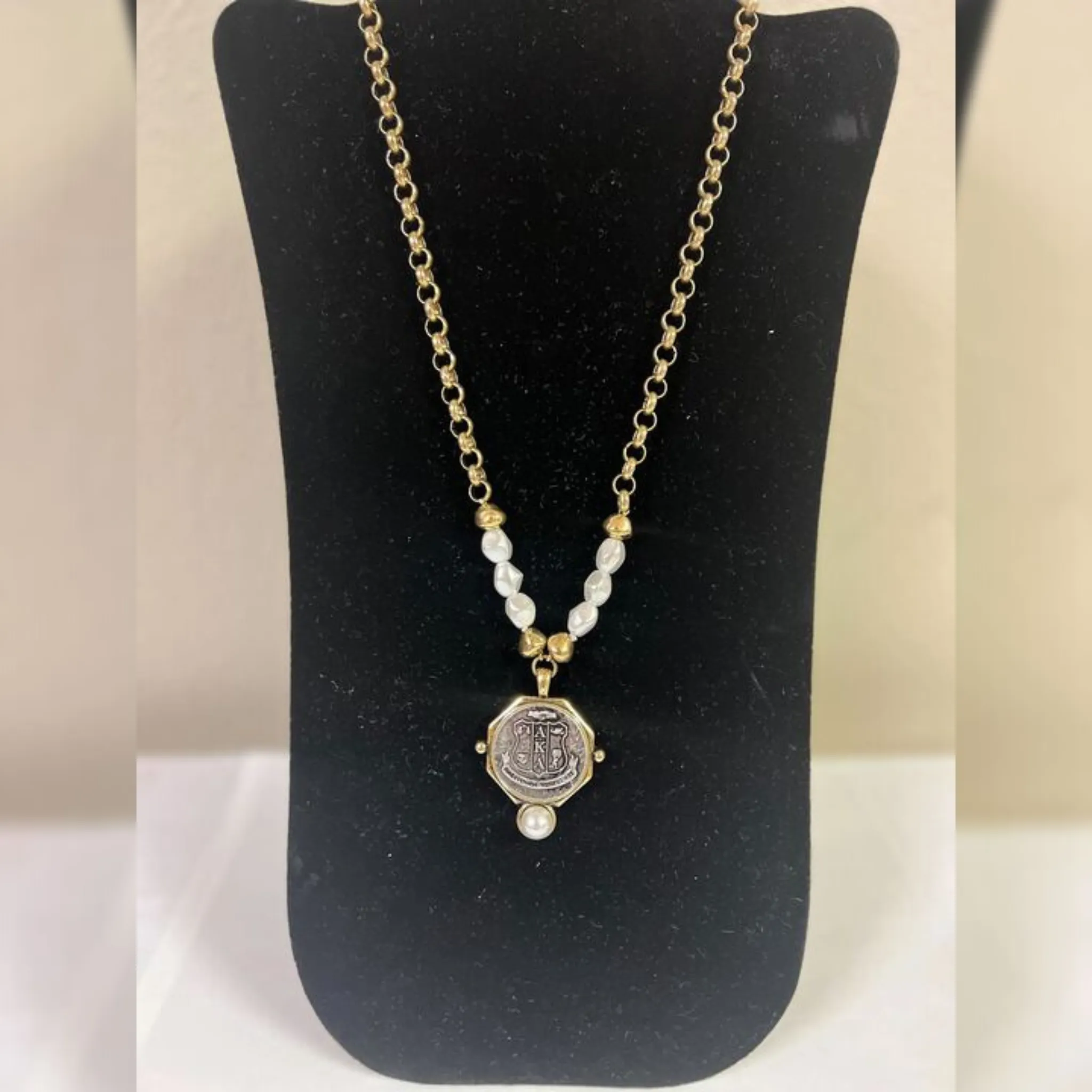 AKA | Coin Shield Chain Pendant