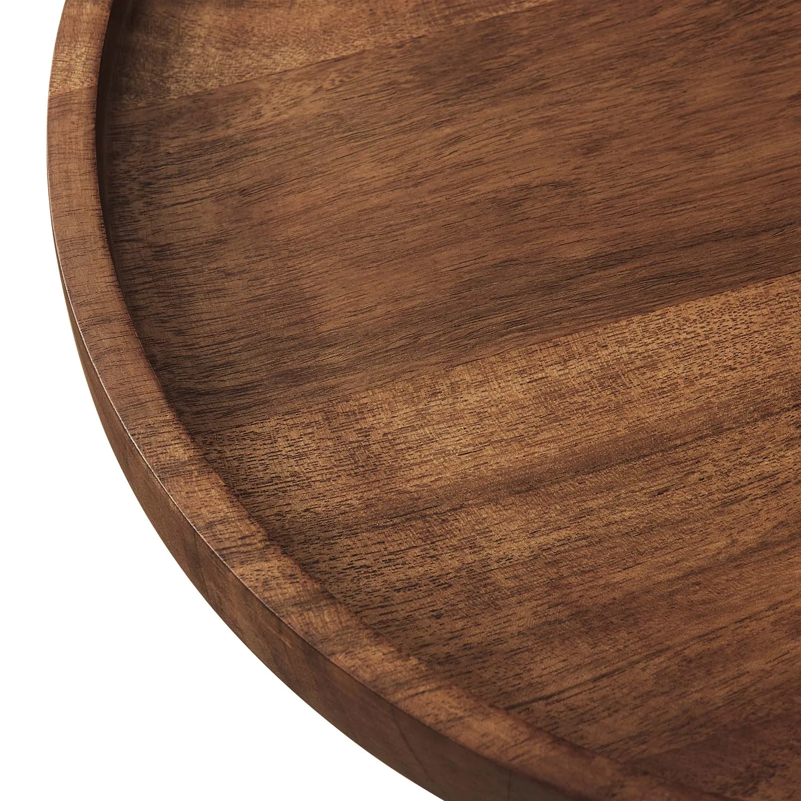 AMINA ROUND ACACIA WOOD SIDE TABLE