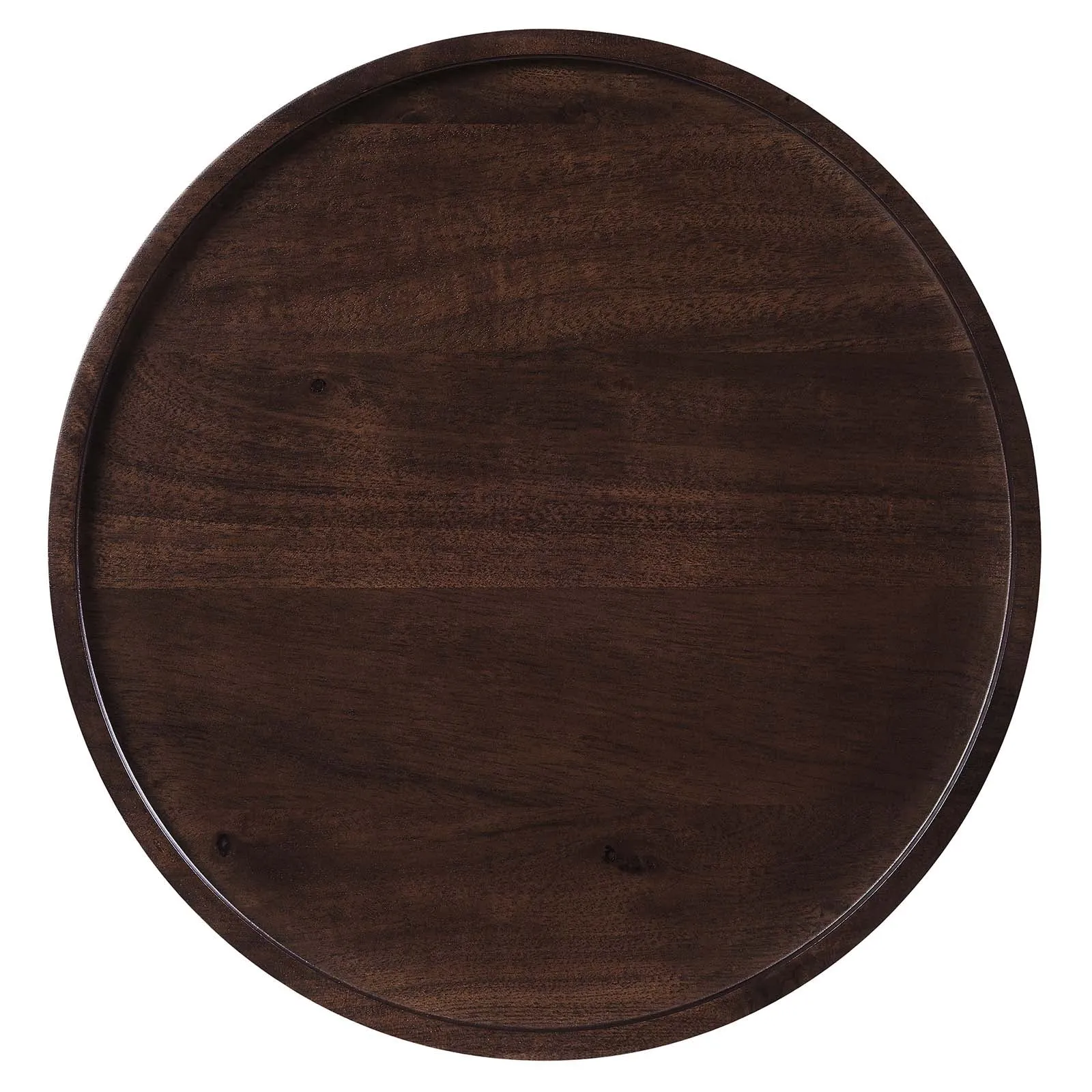 AMINA ROUND ACACIA WOOD SIDE TABLE