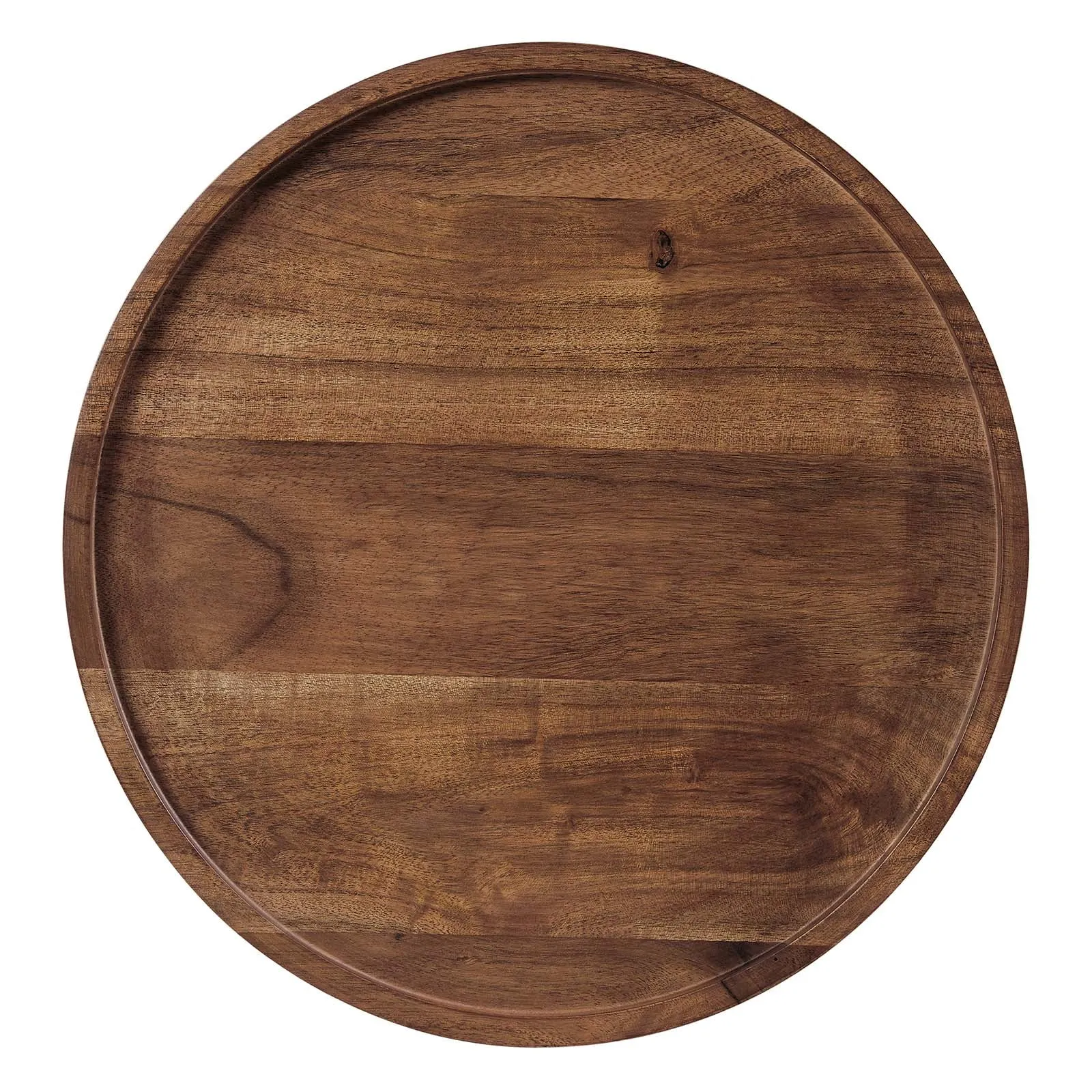 AMINA ROUND ACACIA WOOD SIDE TABLE