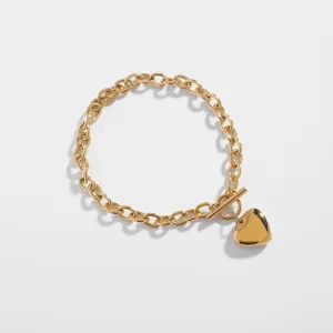 Amore Heart Charm Bracelet