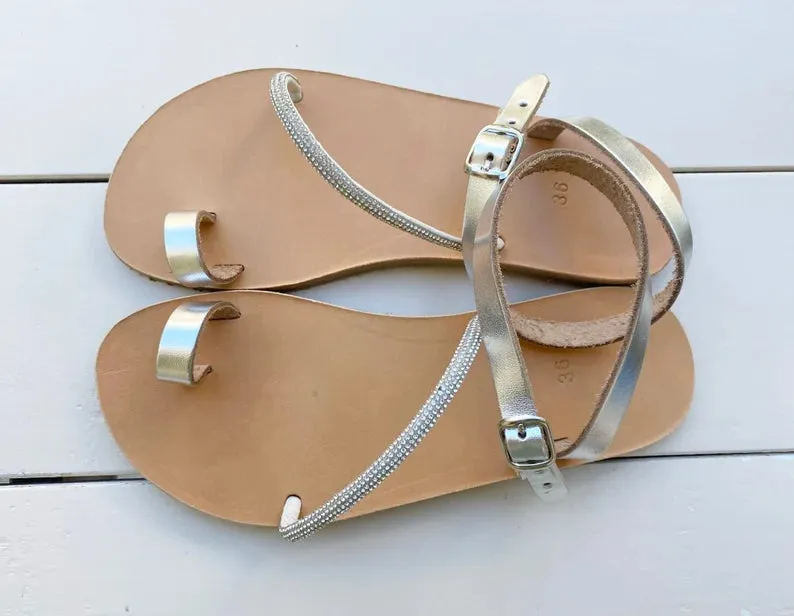Barefoot strass sandals