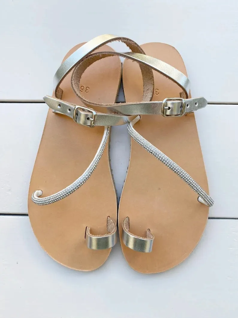 Barefoot strass sandals