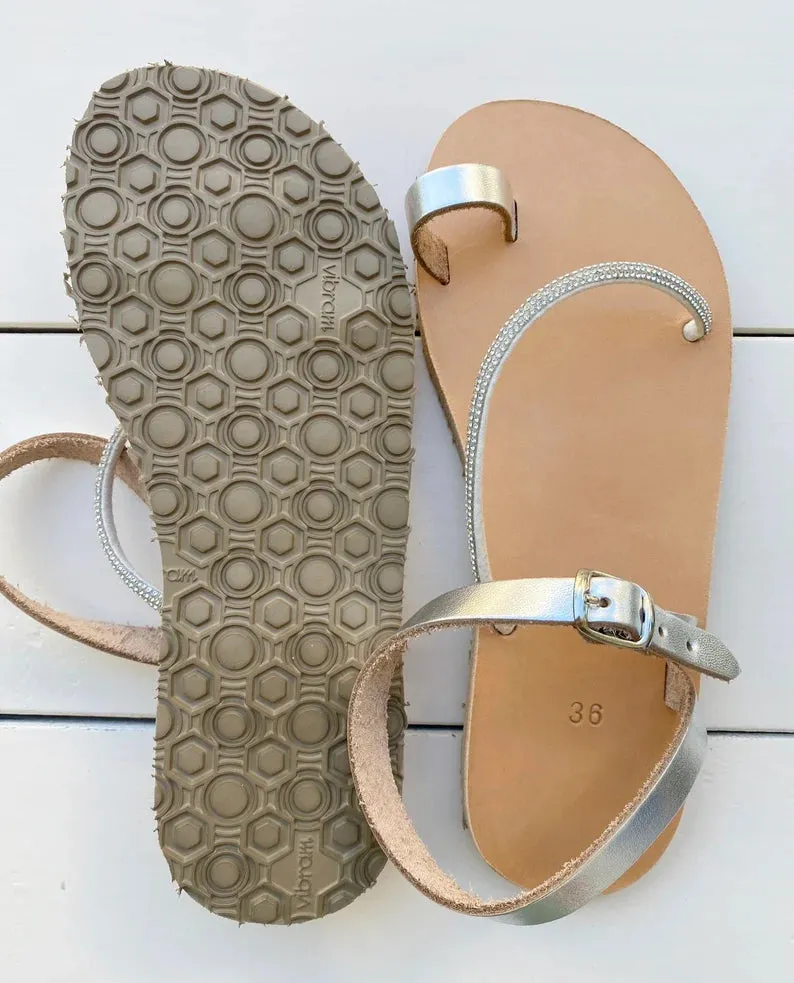 Barefoot strass sandals