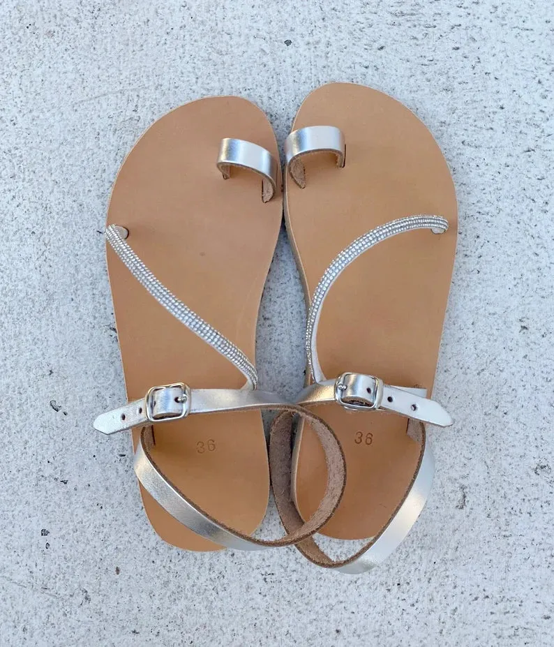 Barefoot strass sandals