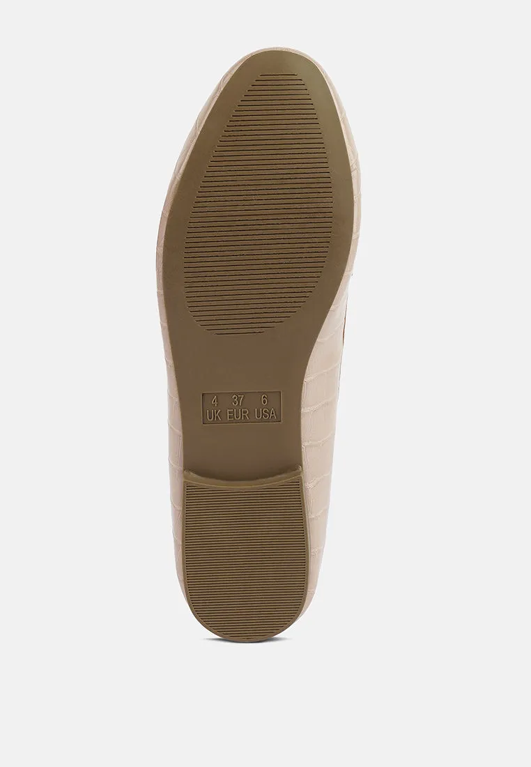 Bro Zone Croc Metail Chain Loafers By Ruw