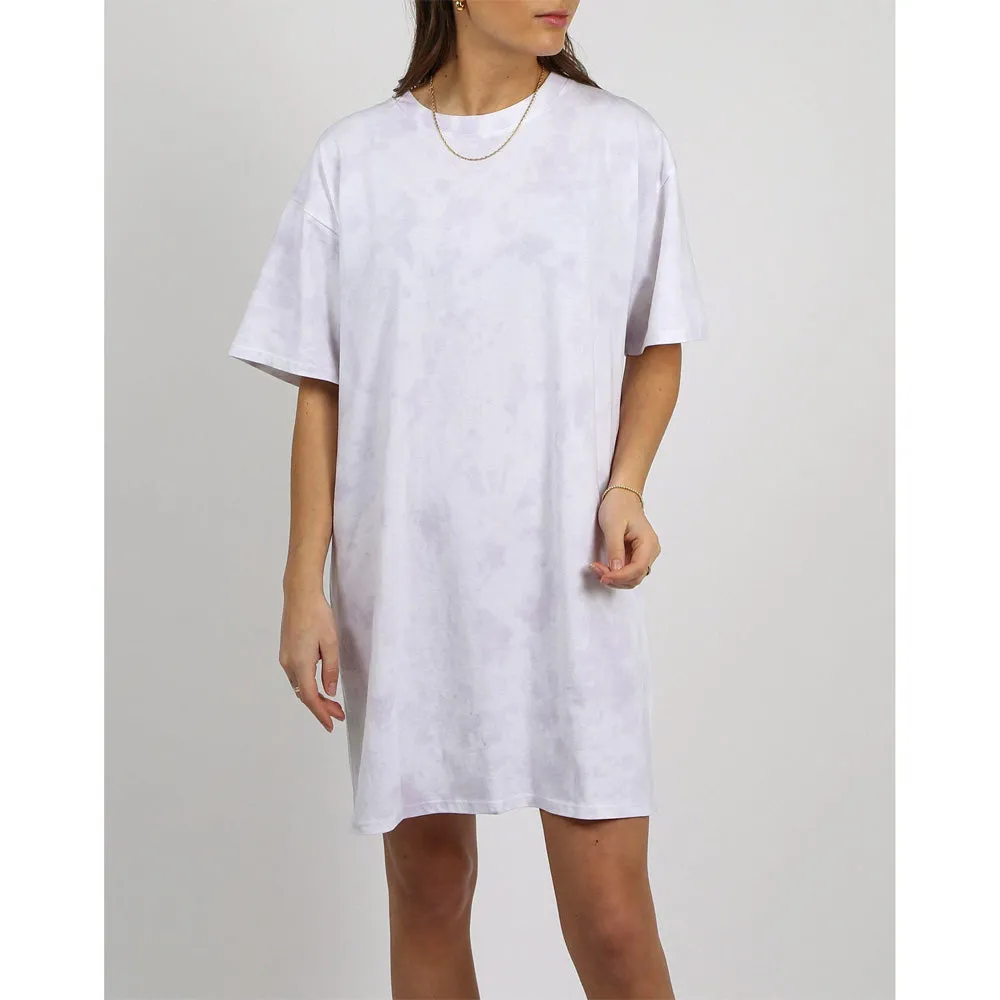 Brunette Cloud Dye Boxy T-Shirt Dress