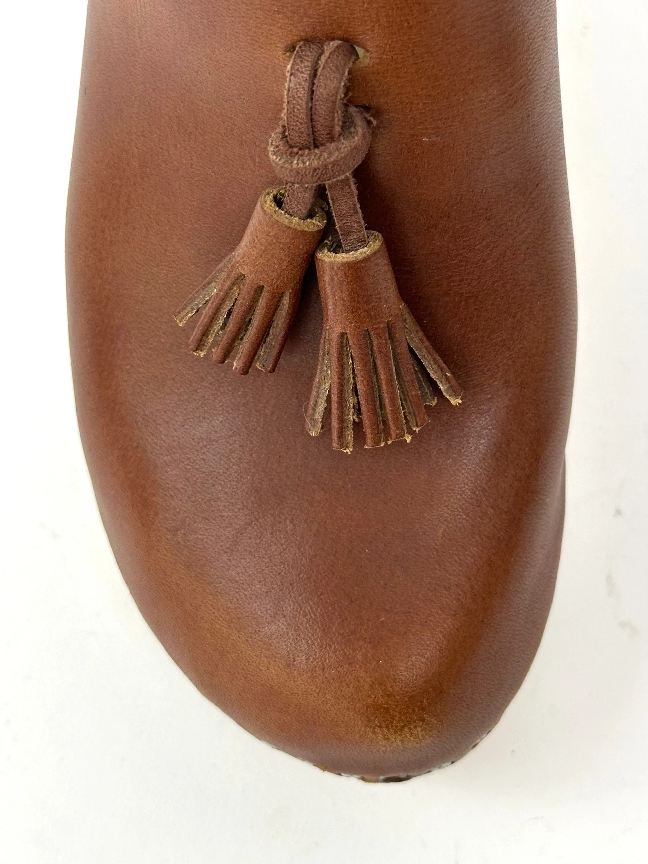 Bryr Leather Tassel Clogs