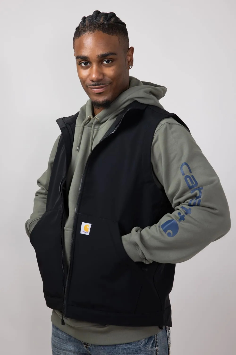 Carhartt Rain Defender Softshell Vest for Men in Black | 106439-N04-BLK