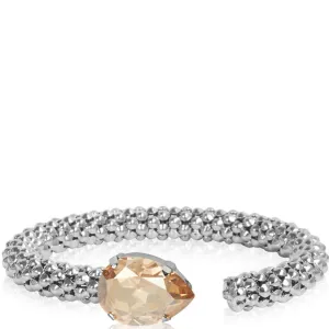 Caroline Svedbom Silver Classic Rope Bangle - Golden Shadow