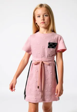 Chic Monogram Embossed Co-ord Set – Pretty in Pink with Luxe Details (GG452)