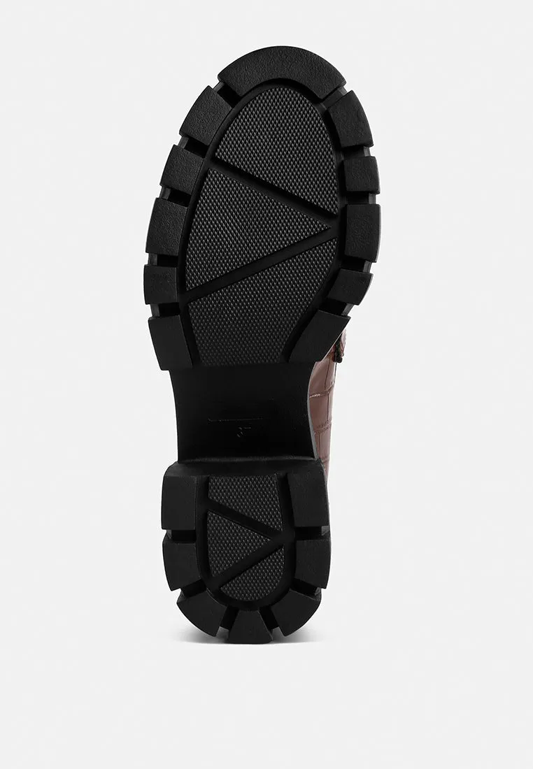 Chunky Block Heel Loafers By MODE