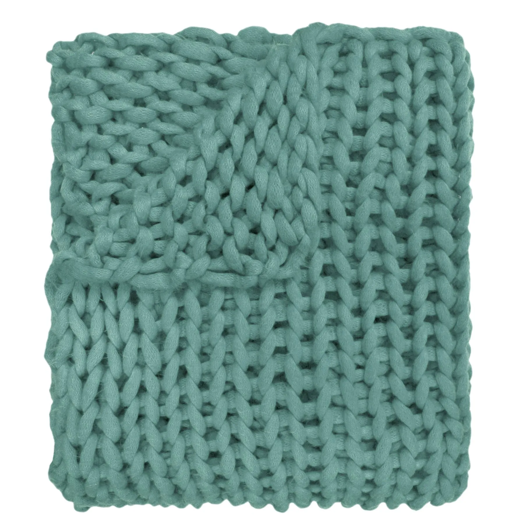 Chunky Knit Throw in Mauve