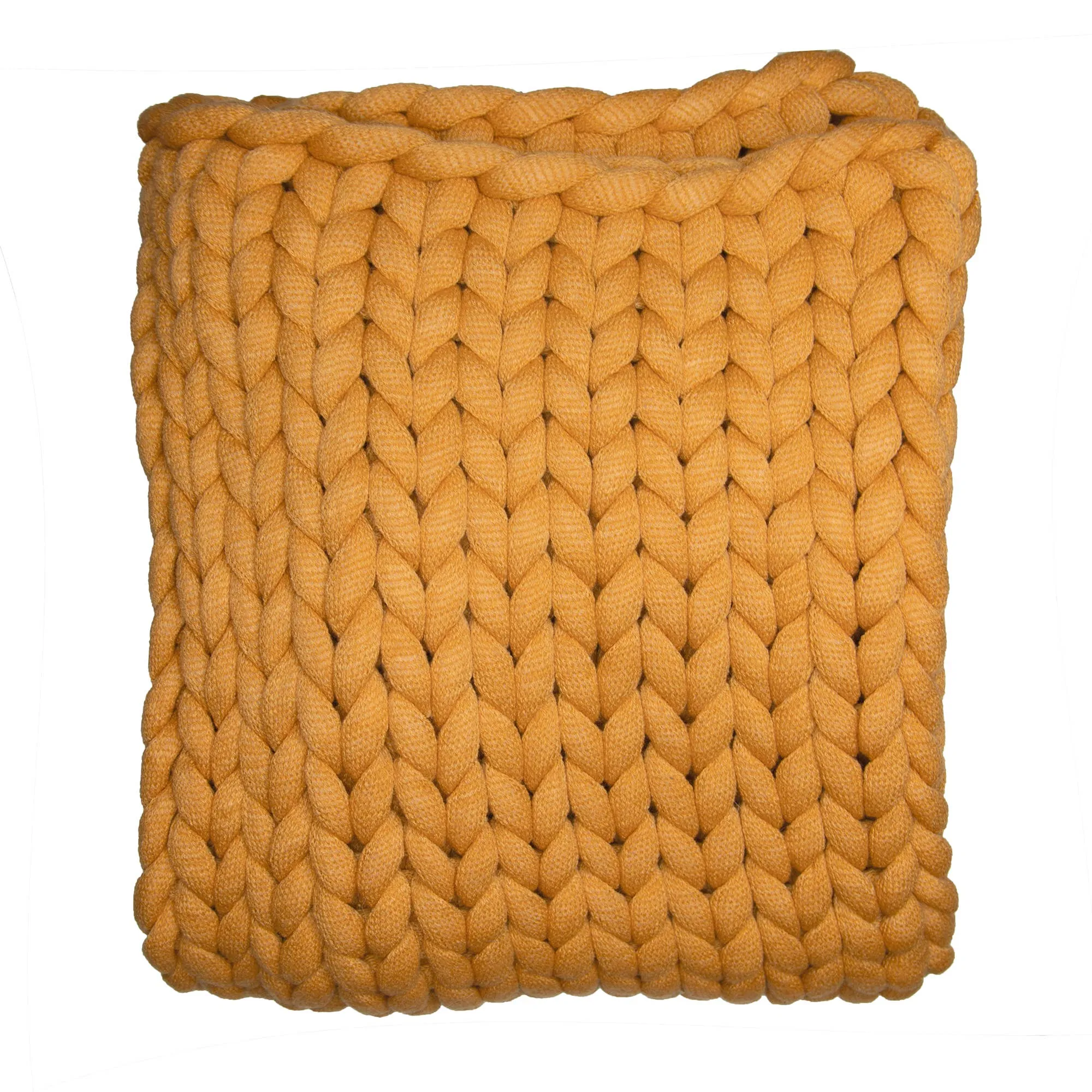Chunky Knit Throw in Mauve