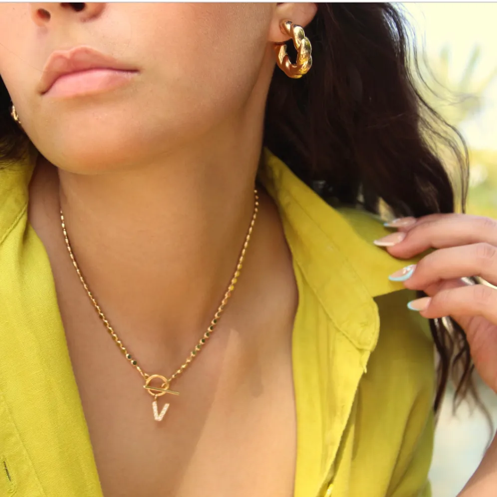 Chunky Open Twisted Hoops
