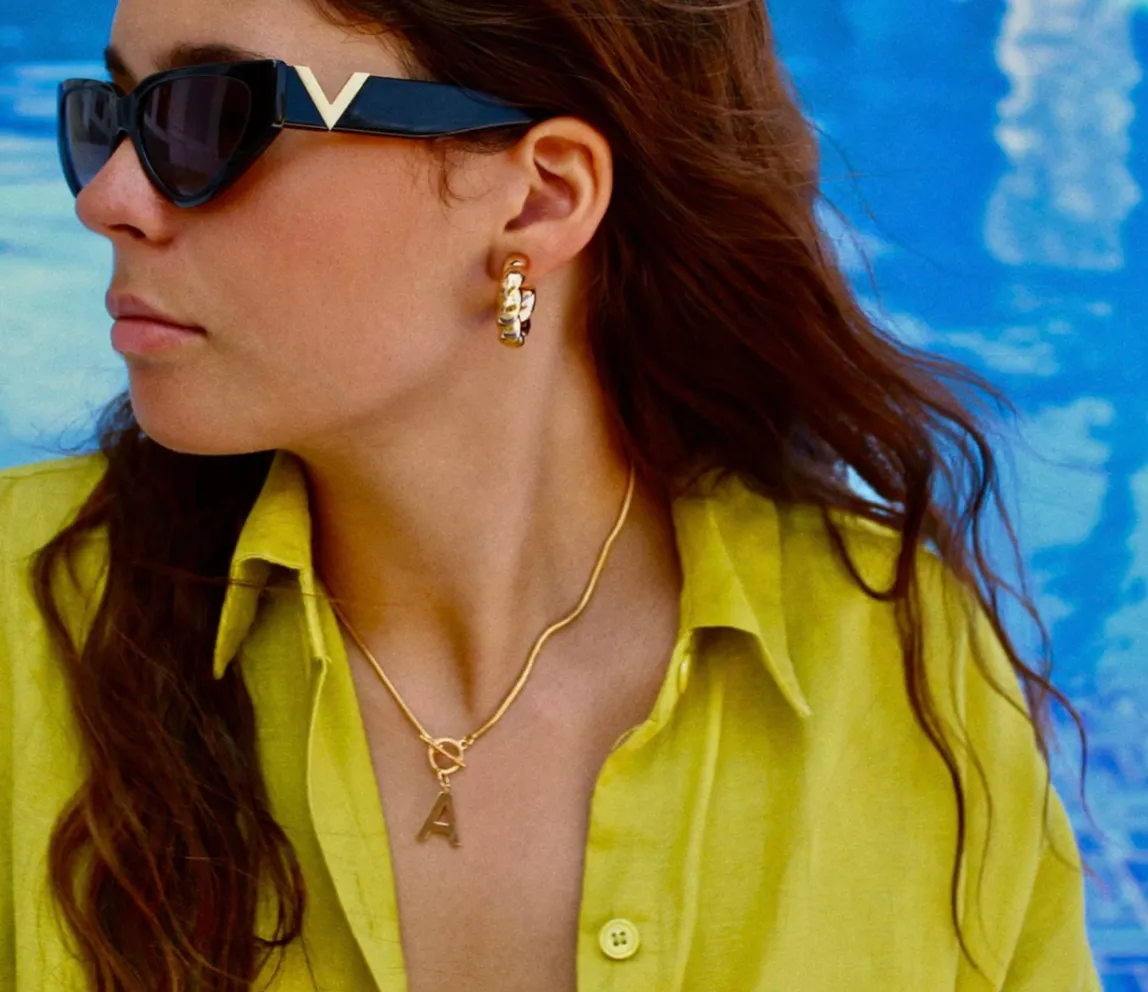 Chunky Open Twisted Hoops