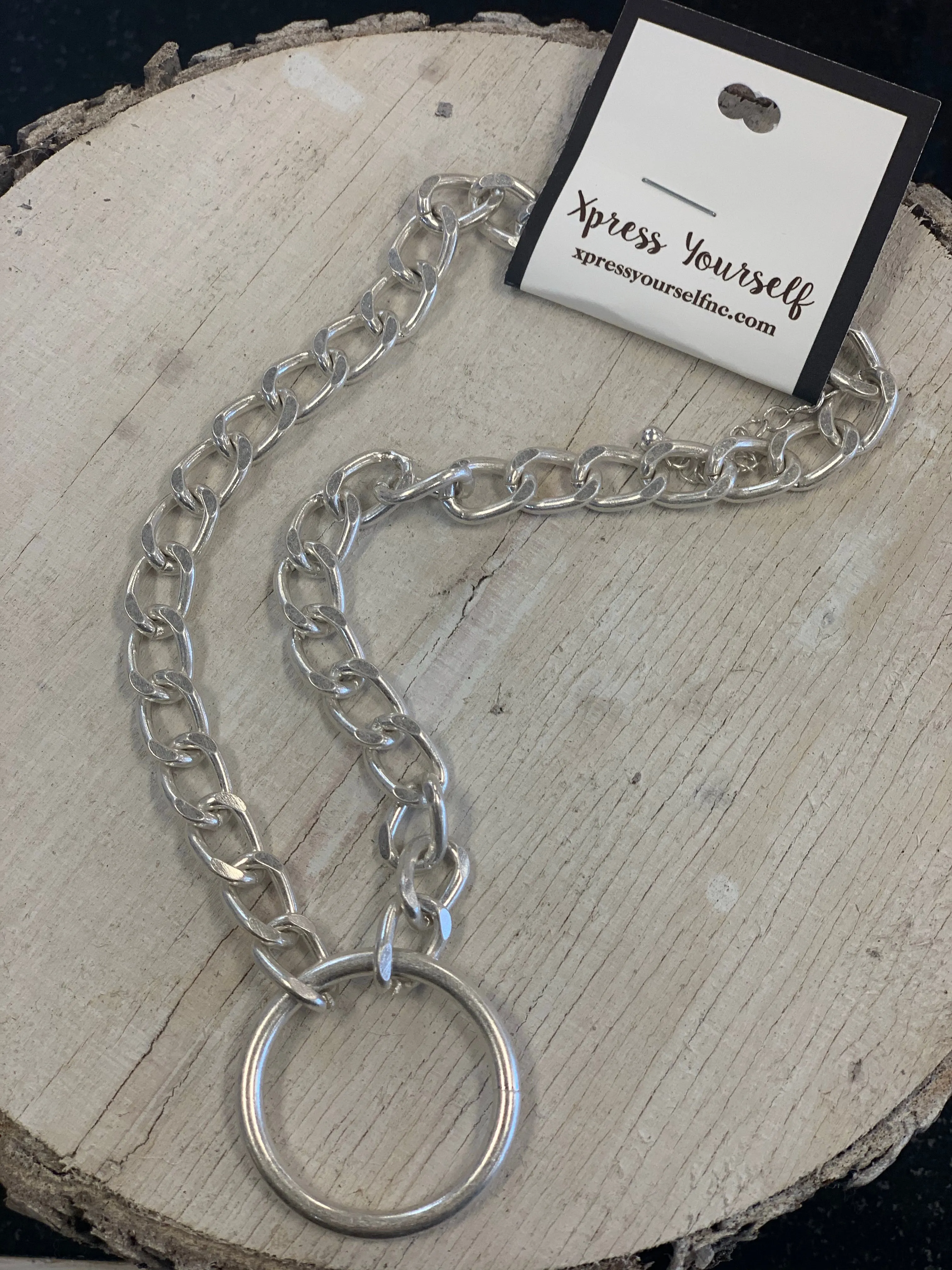 Chunky Silver Chain Necklace