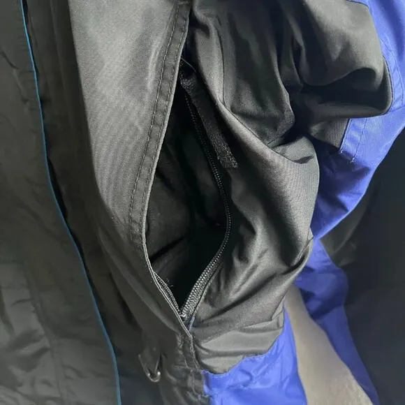Columbia Women's Liberty Ridge Black and Blue Winter Ski Jacket Coat Size S