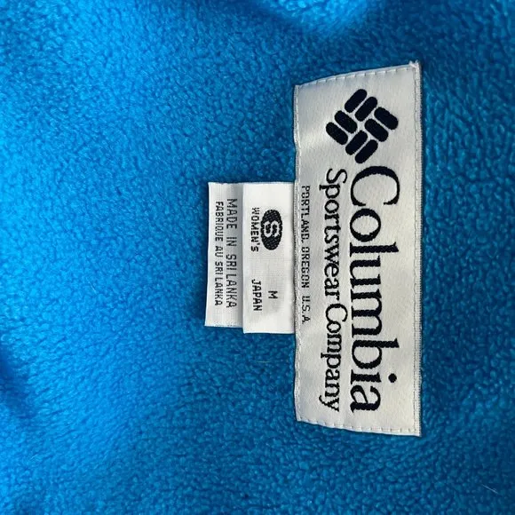 Columbia Women's Liberty Ridge Black and Blue Winter Ski Jacket Coat Size S