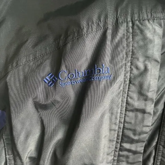 Columbia Women's Liberty Ridge Black and Blue Winter Ski Jacket Coat Size S