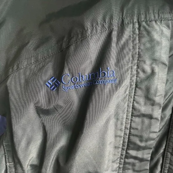 Columbia Women's Liberty Ridge Black and Blue Winter Ski Jacket Coat Size S