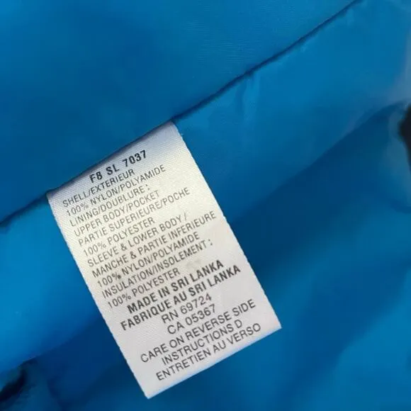 Columbia Women's Liberty Ridge Black and Blue Winter Ski Jacket Coat Size S