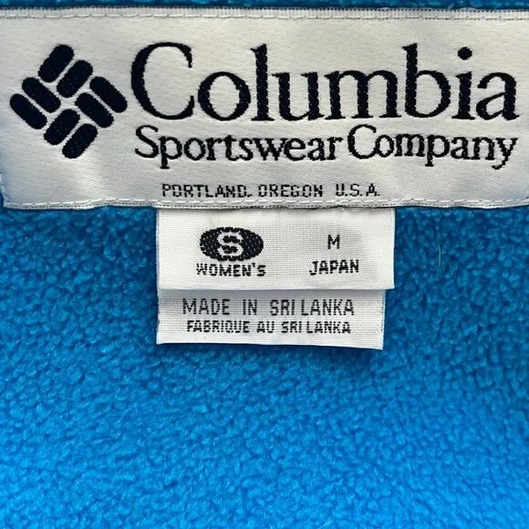 Columbia Women's Liberty Ridge Black and Blue Winter Ski Jacket Coat Size S