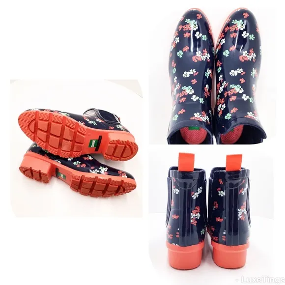 🆕☔️{Cougar} Spring Flower Terri Rain Booties