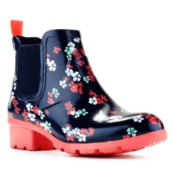 🆕☔️{Cougar} Spring Flower Terri Rain Booties