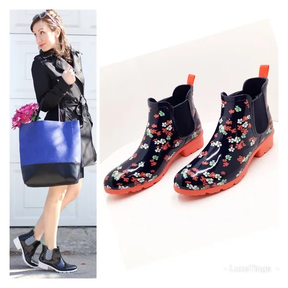 🆕☔️{Cougar} Spring Flower Terri Rain Booties