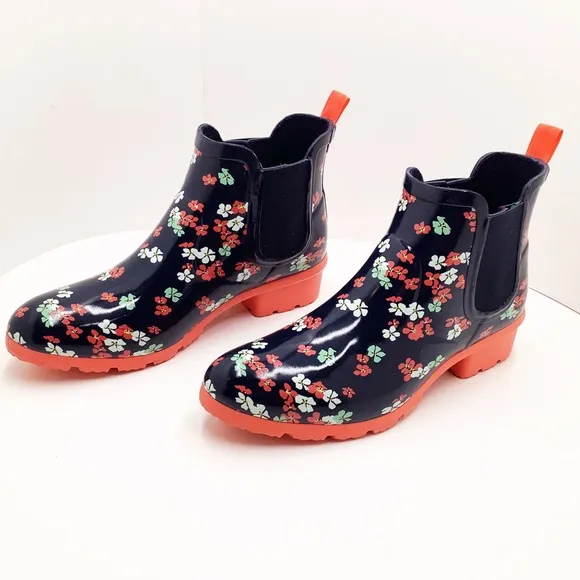 🆕☔️{Cougar} Spring Flower Terri Rain Booties