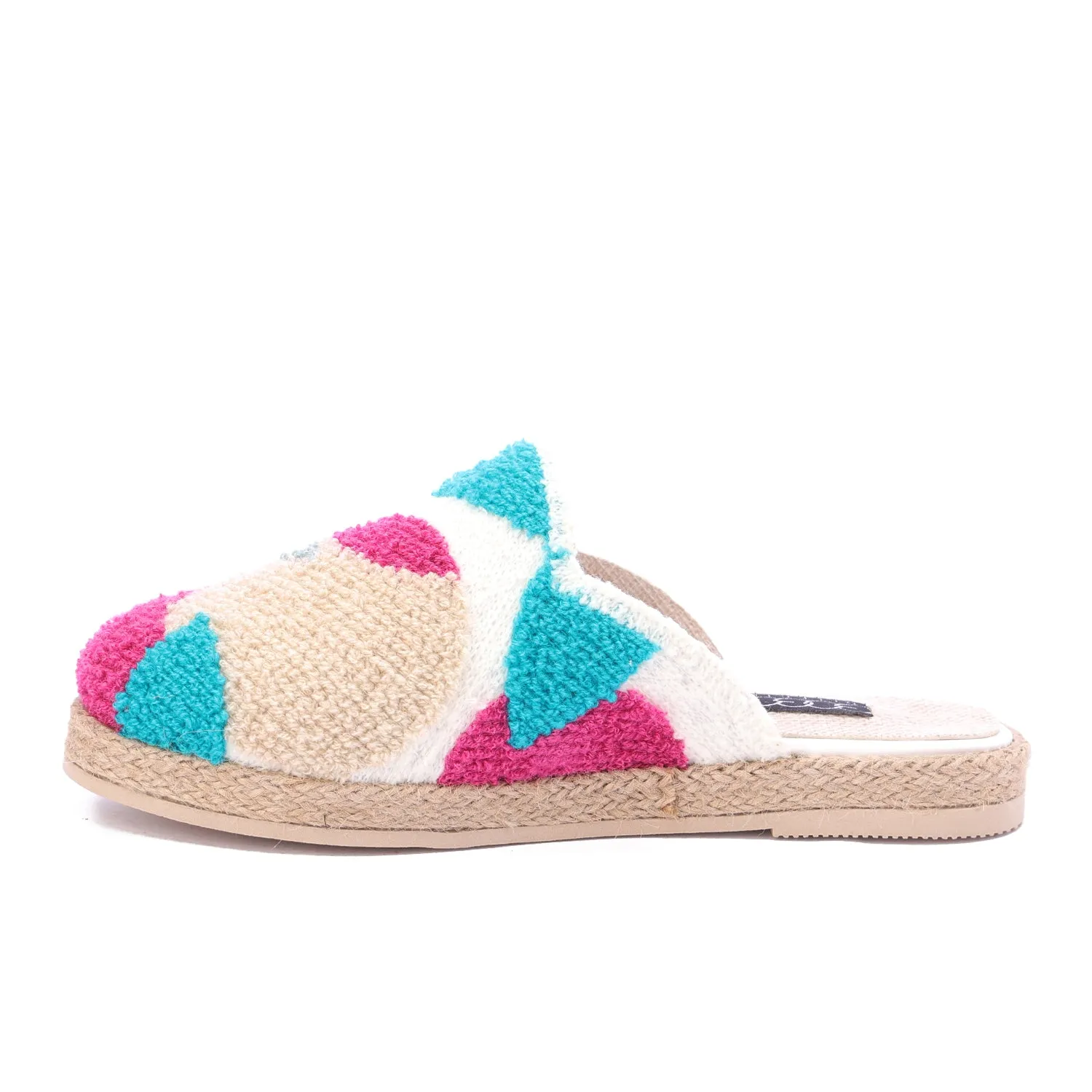 Cozy Luxe Woven Mules-Pink