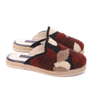 Cozy Luxe Woven Mules-Red
