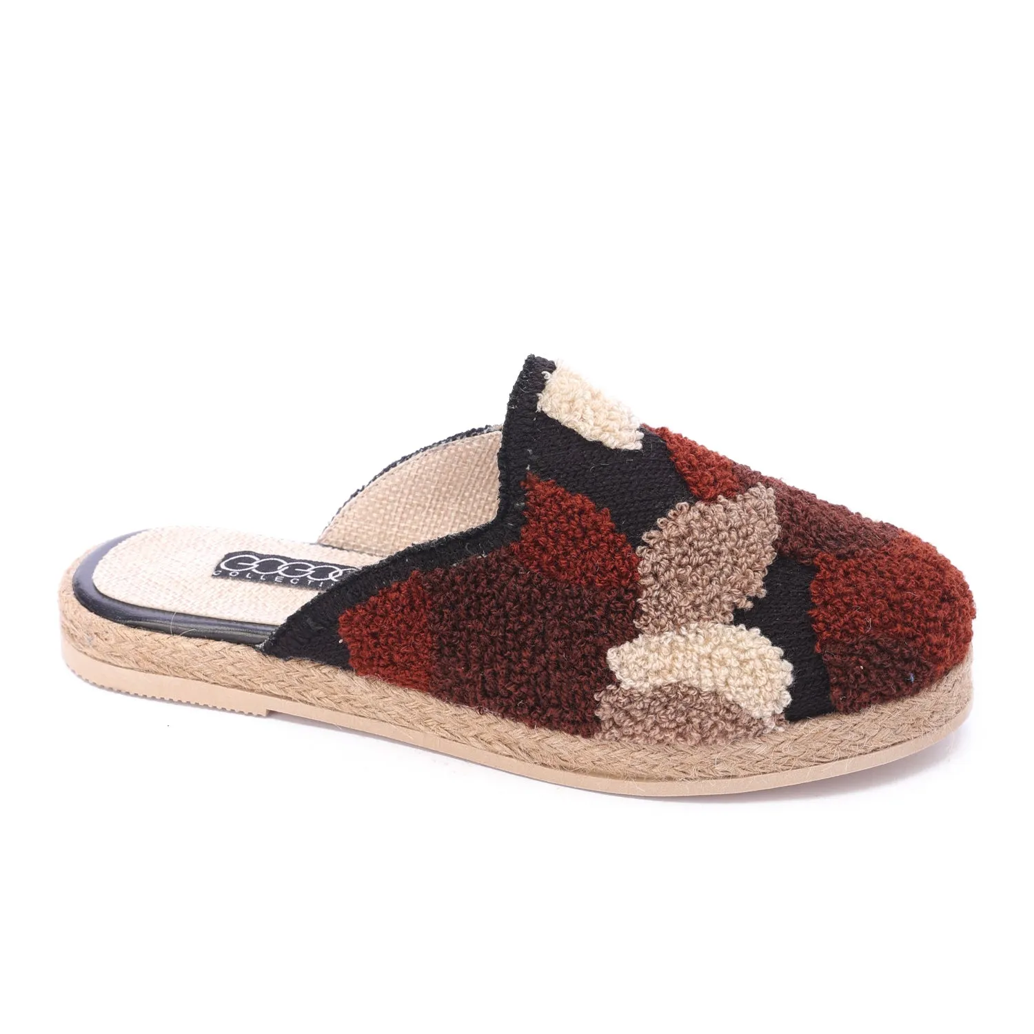 Cozy Luxe Woven Mules-Red
