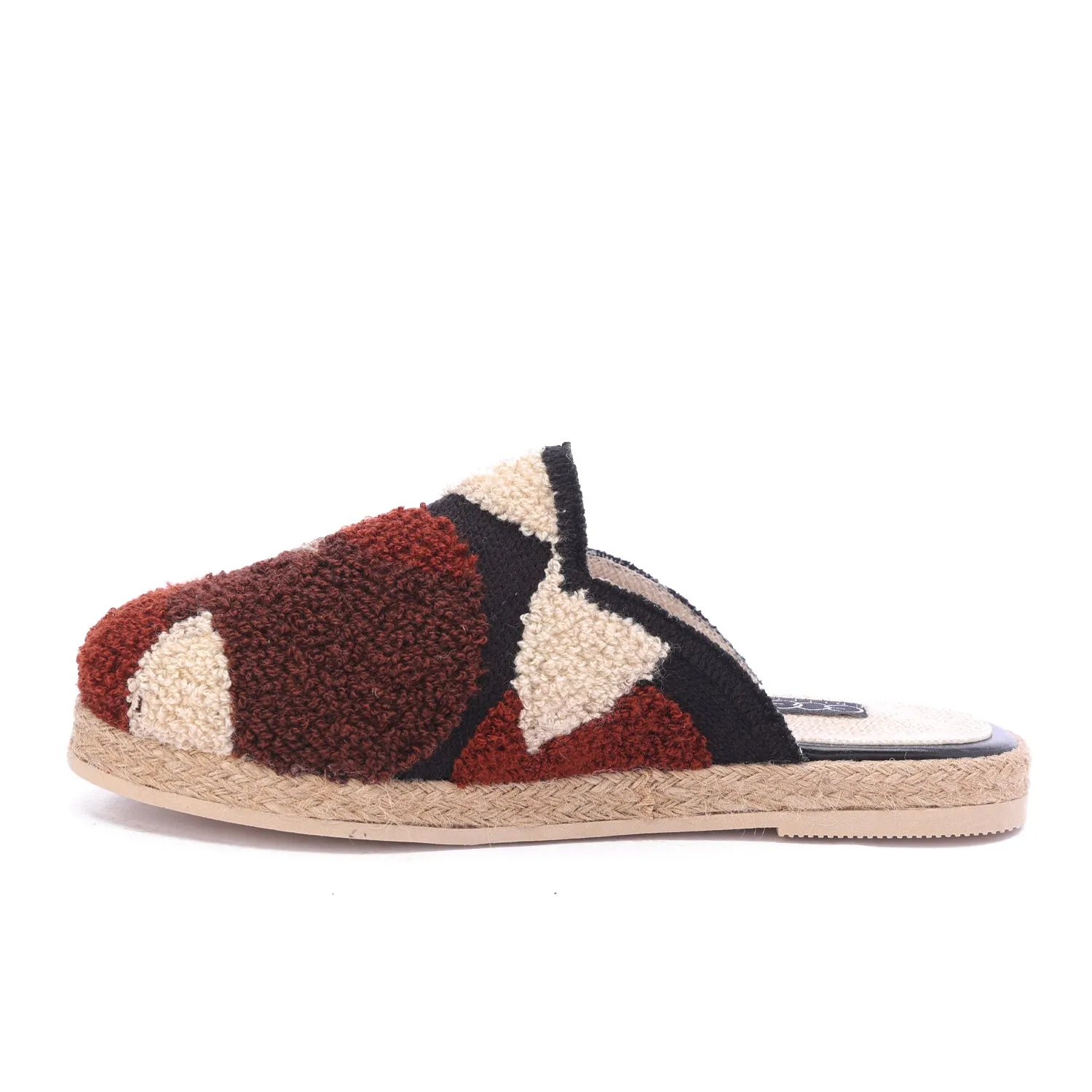 Cozy Luxe Woven Mules-Red