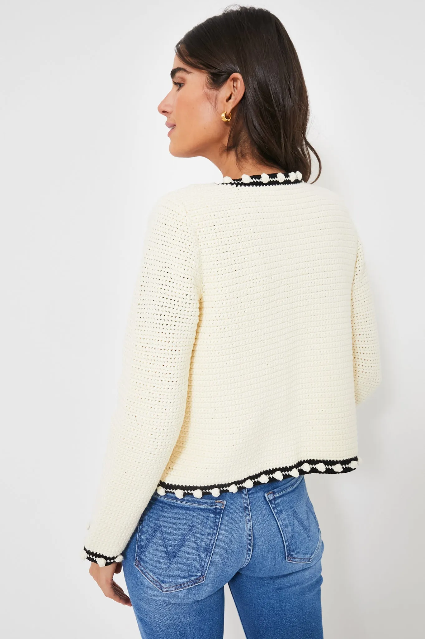 Cream and Black Russell Sweater