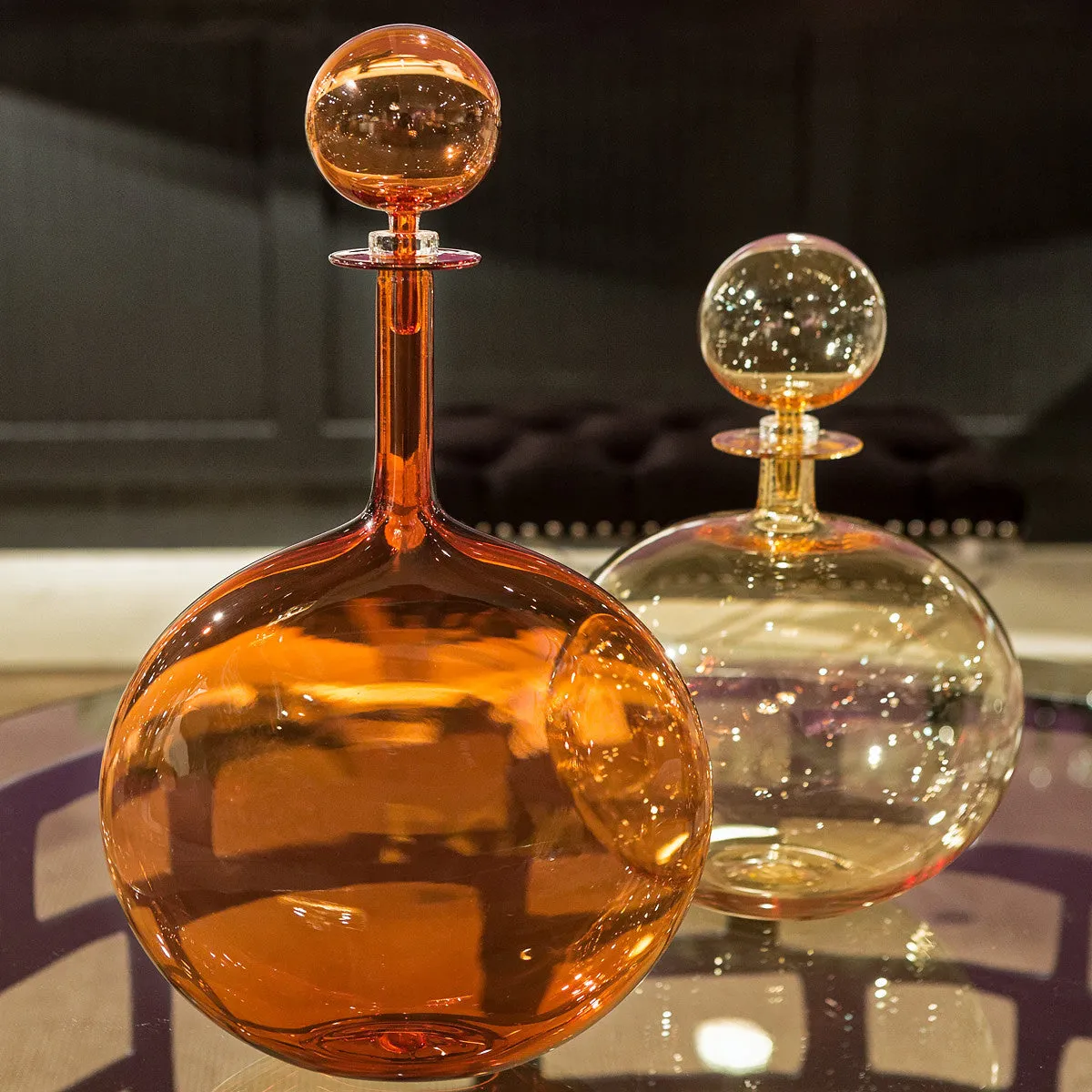 Decanter Flat Flask, Apricot  - Joe Cariati