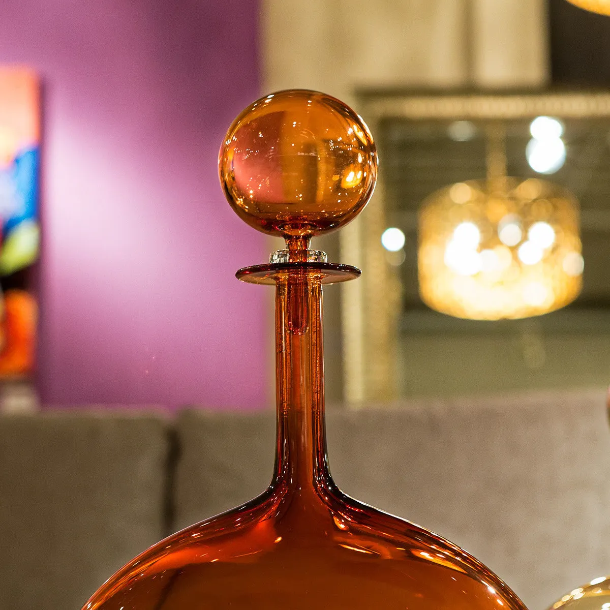 Decanter Flat Flask, Apricot  - Joe Cariati