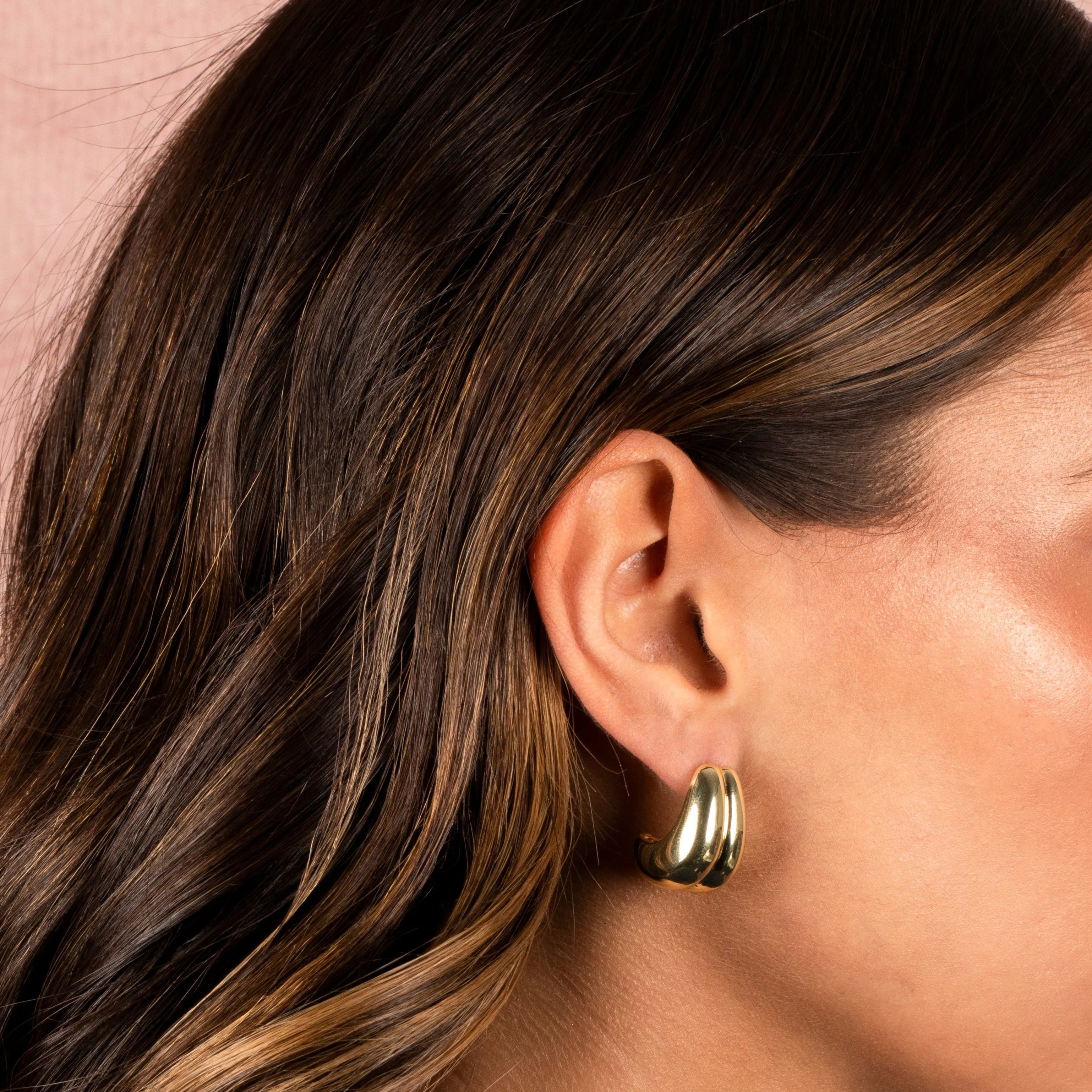 Double Graduated Chunky Stud Earring