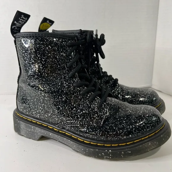Dr. Martens Unisex-Child 1460 Glitter Lace Up Fashion Boot