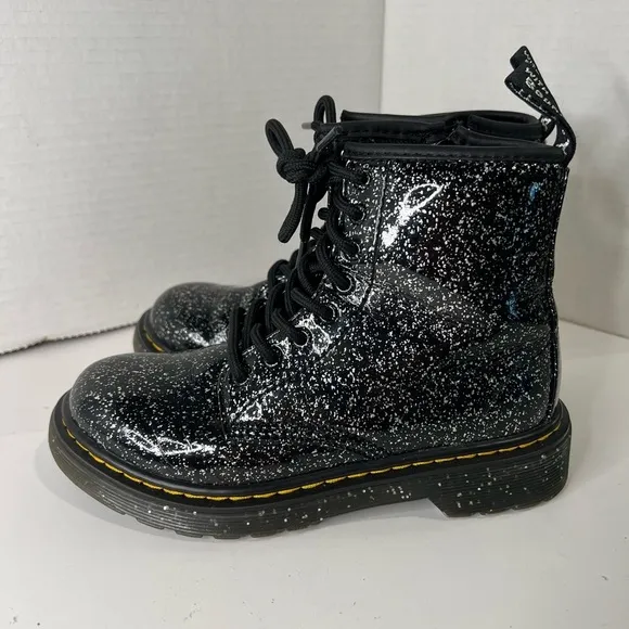 Dr. Martens Unisex-Child 1460 Glitter Lace Up Fashion Boot