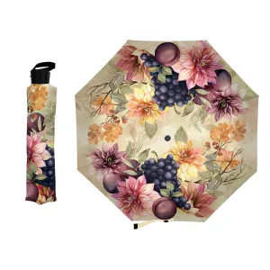 Evergreen Gifts,Fall Arrangement Compact Manual Umbrella,38.2x38.2x22.44 Inches