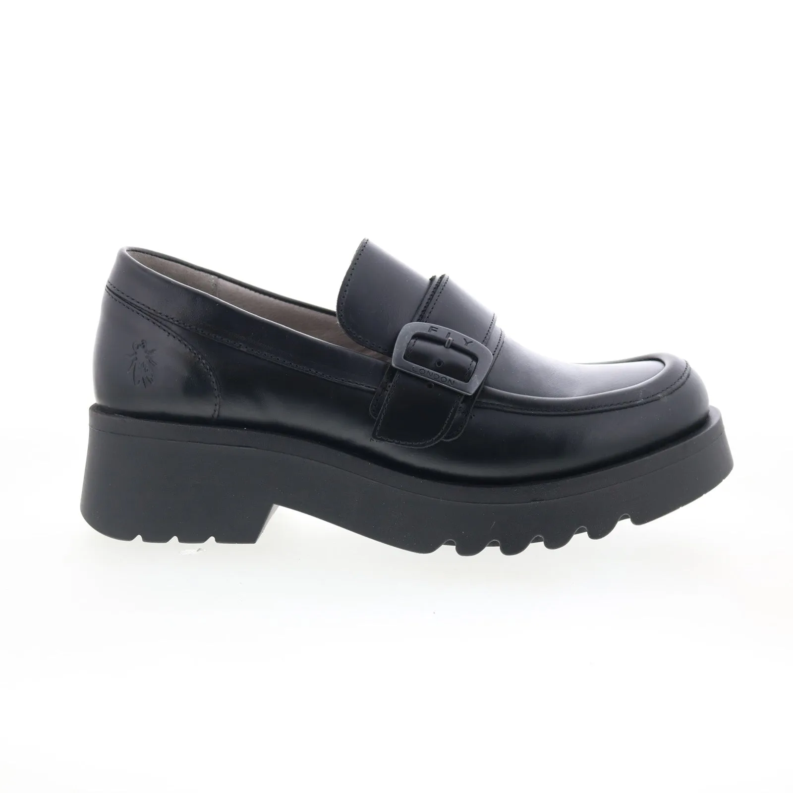 Fly London Maui MAUI973FLY-000 Womens Black Loafers & Slip Ons Casual Shoes