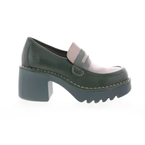Fly London Muly MULY252FLY-004 Womens Green Loafers & Slip Ons Casual Shoes